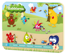 Knoppussel av trä, 8 bitar, Babblarna