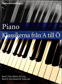 Piano klassikerna från A till Ö : stora notsamlingen