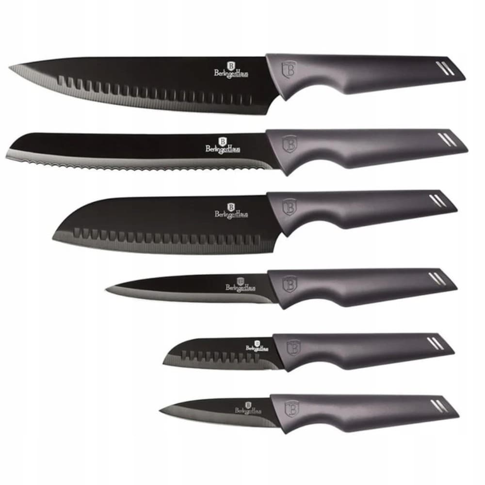 Berlinger Haus - Knivset i 6 delar - Rostfritt stål & halkfritt - Carbon Pro Edition