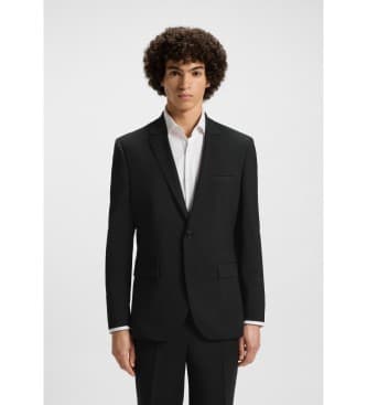 HUGO för män. 50540157 Svart blazer Arti svart (102), Casual, Parti, Syntetisk, Klassisk