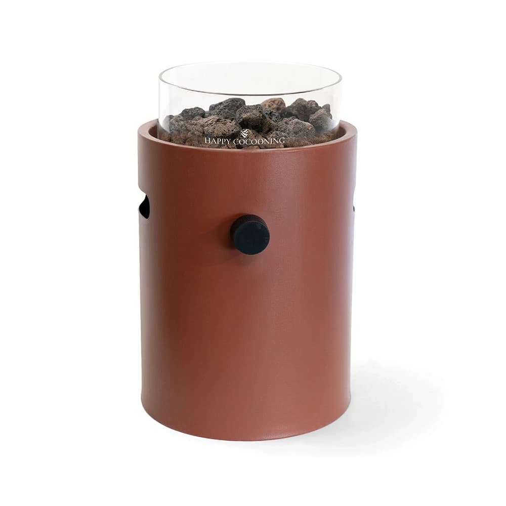 Lumi Coral Red Bordseldstad Gasol av Happy Cocooning – Pulverlackerat Stål 1,98 kW – Kompatibel med EN417