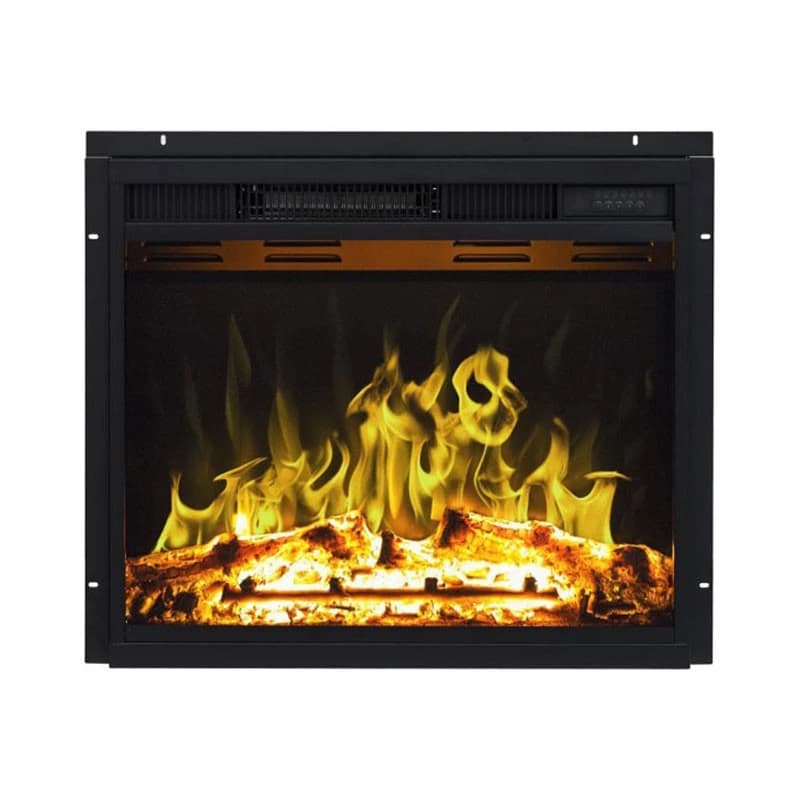 LED klassisk inbyggd elkamin 89 cm – Justerbara lågor & elegant väggdesign