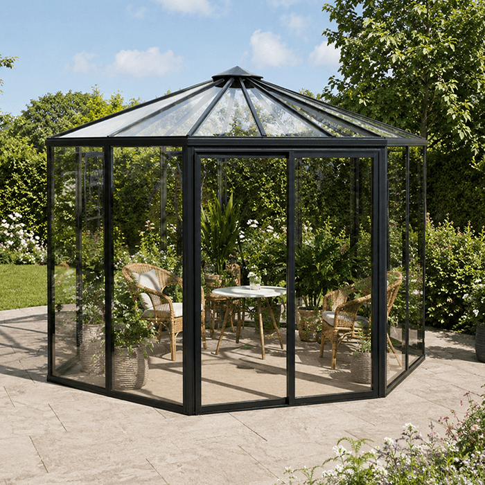 Fönstershop Hexagon Växthus – Sexkantig elegans för din trädgård | Hexagon Växthus