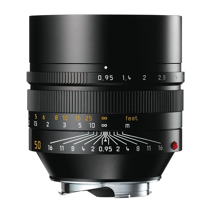 Leica M 50/0,95 Noctilux ASPH. Svart (11602), Leica