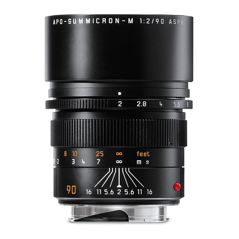 Leica M 90/2,0 APO-Summicron ASPH. Svart (11884), Leica