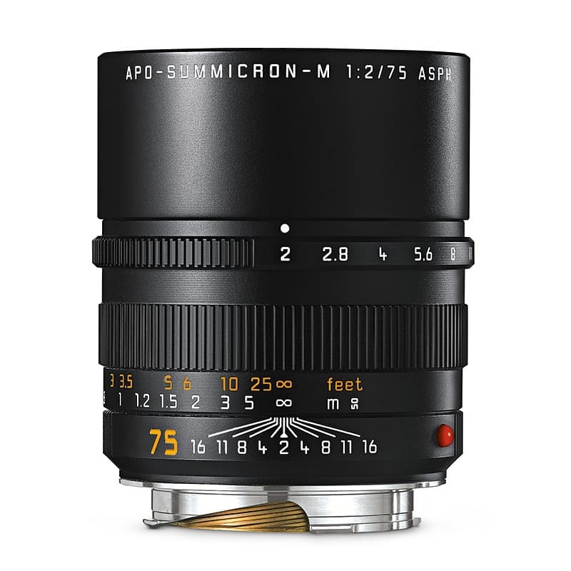 Leica M 75/2,0 APO-Summicron ASPH. Svart (11637), Leica