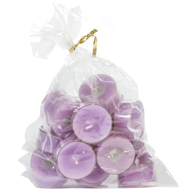Värmeljus Violett 20st - Genomskinlig Kopp 4H