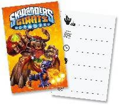 Inbjudningskort Skylanders Giants 6-pack