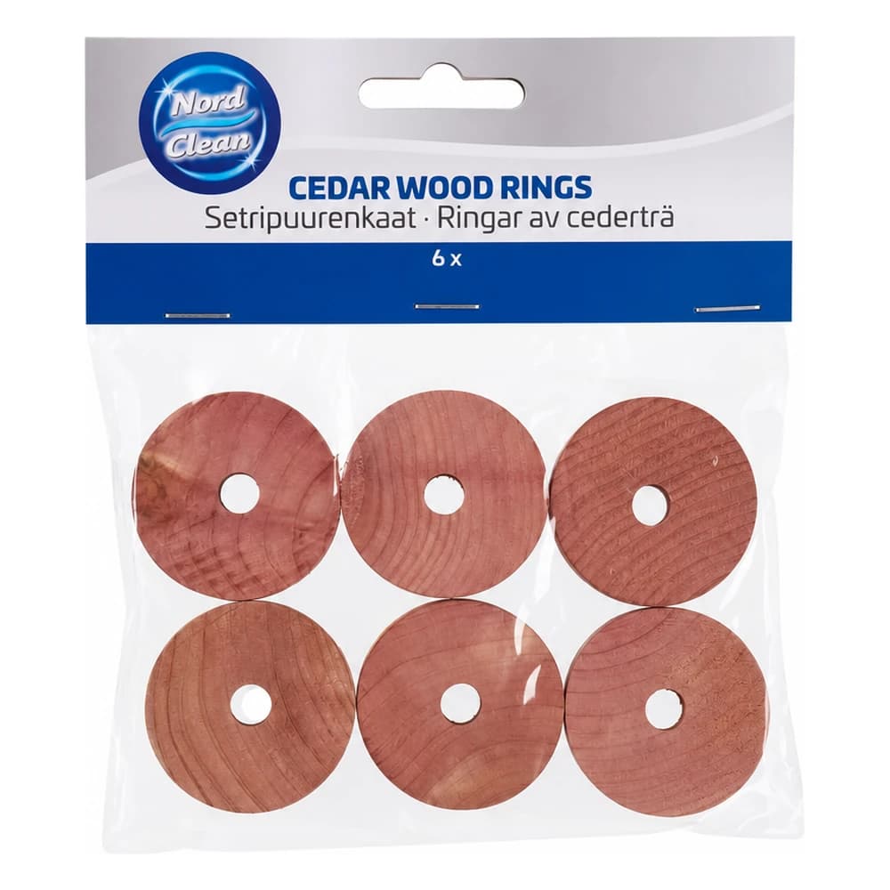 Nord Clean Ringar av Cederträ 40 x 15 mm 6-pack