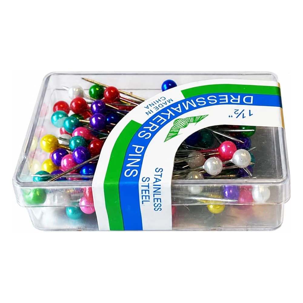Knappnålar i Mixade färger 100-pack