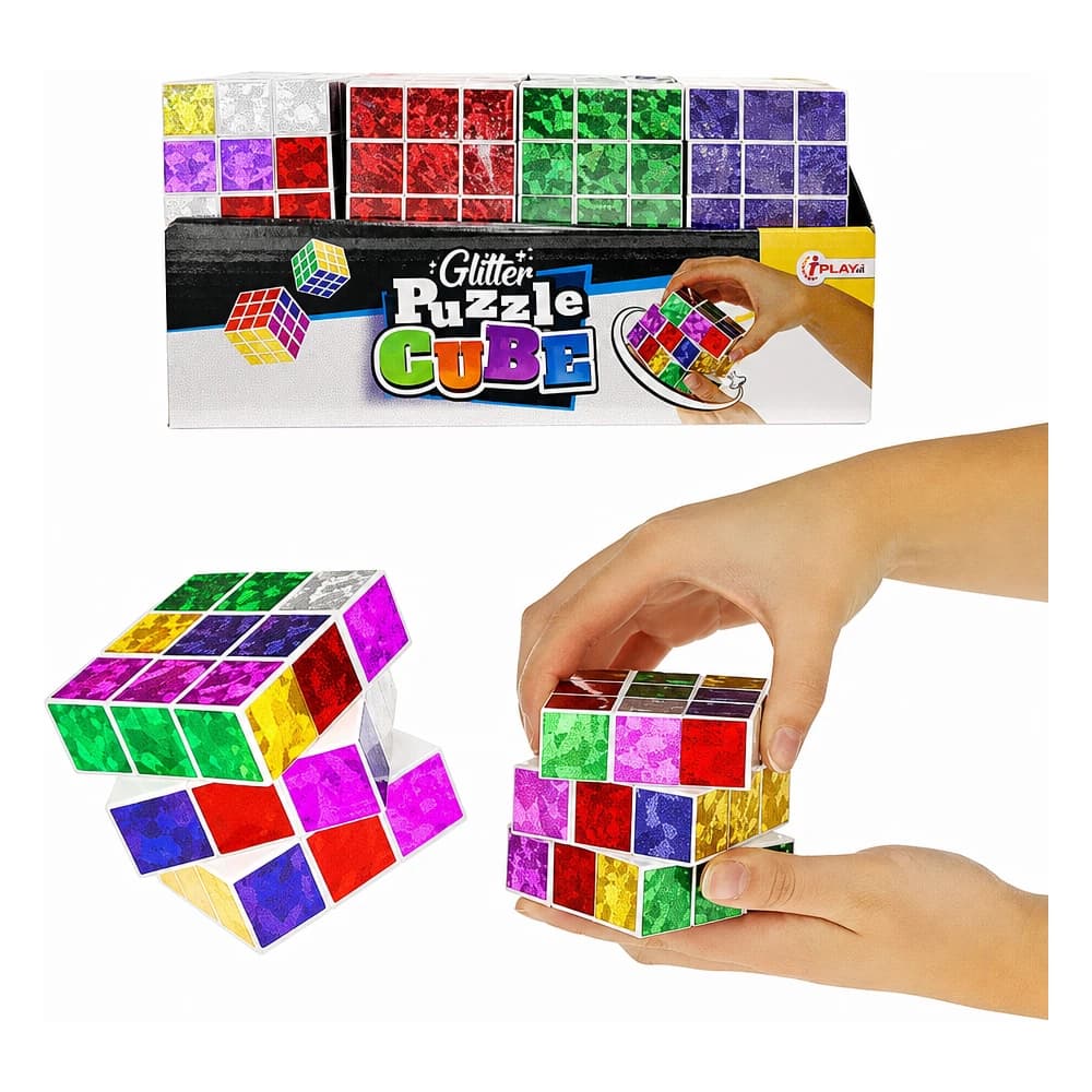 Rubiks Kub 3 x 3 glitter Osorterad view 2