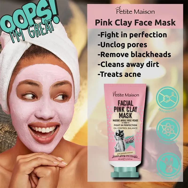Petite Maison Facial Pink Clay Mask 80 ml view 2