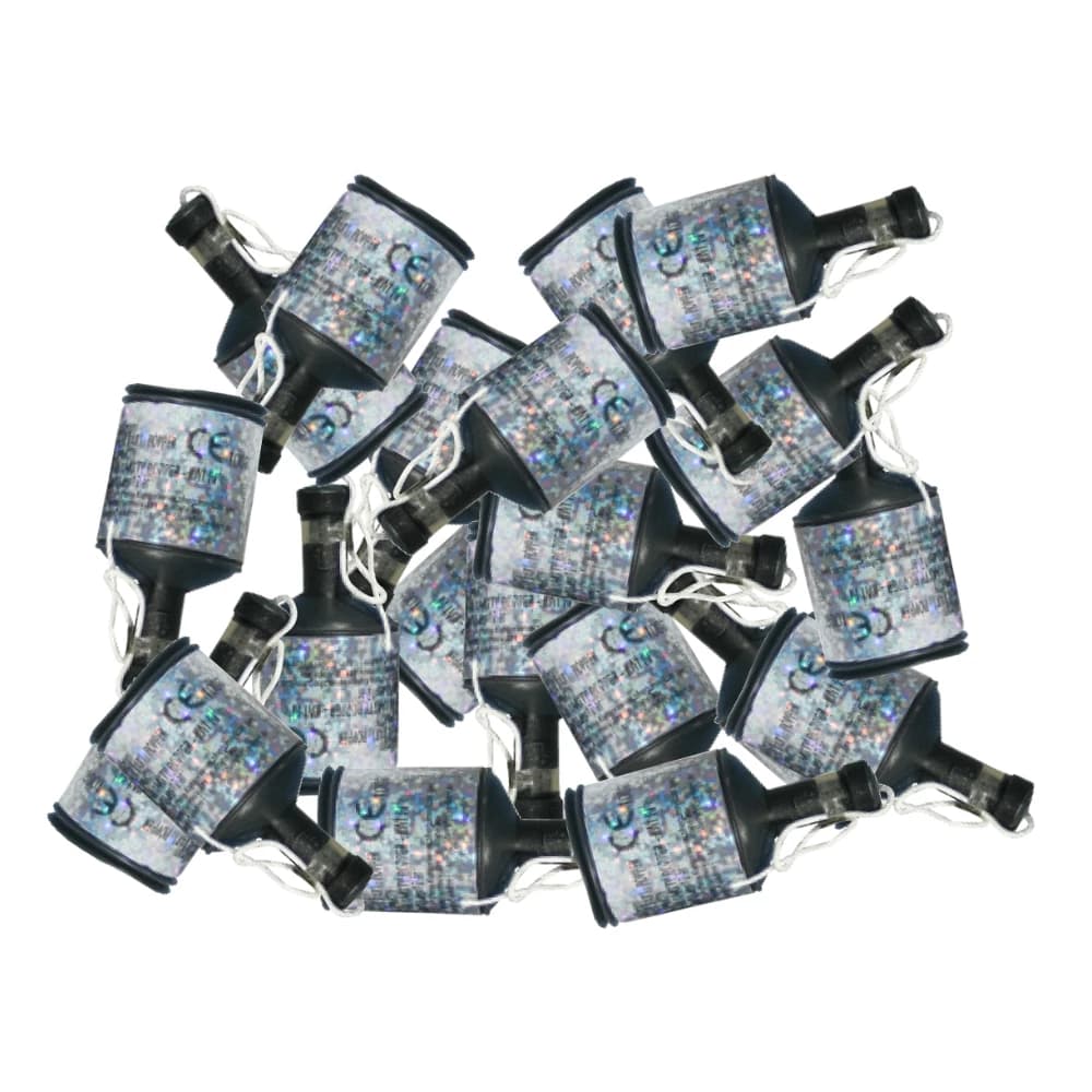Party Poppers Silver 20-Pack