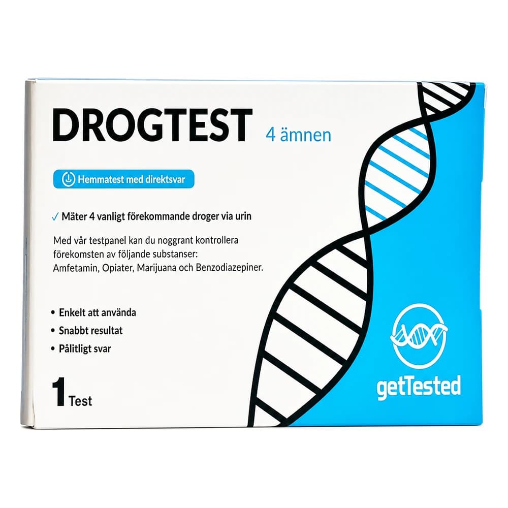 Drogtest via urin för 4 vanliga droger