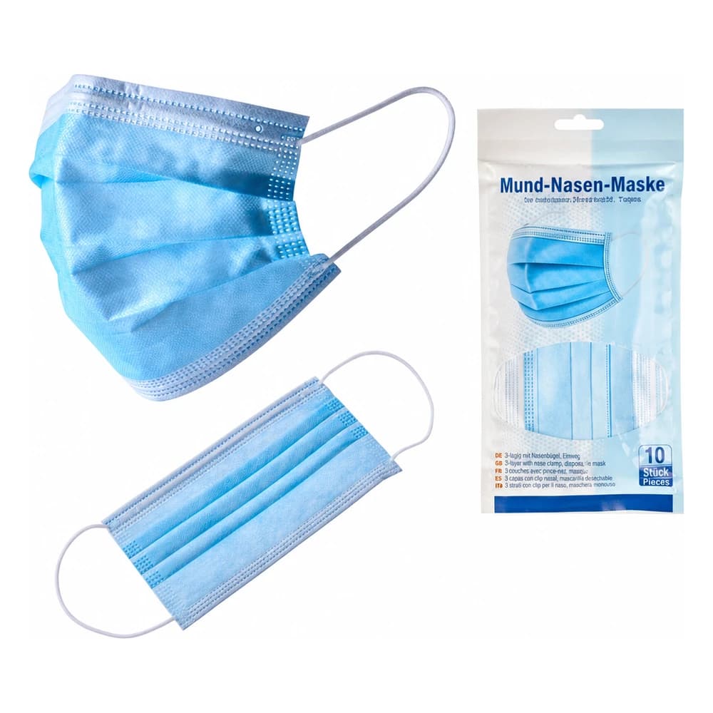 Munskydd i 3 lager 10-pack