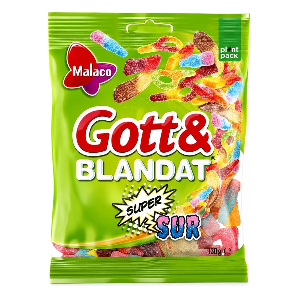 Gott &amp; Blandat Supersur 130 gram