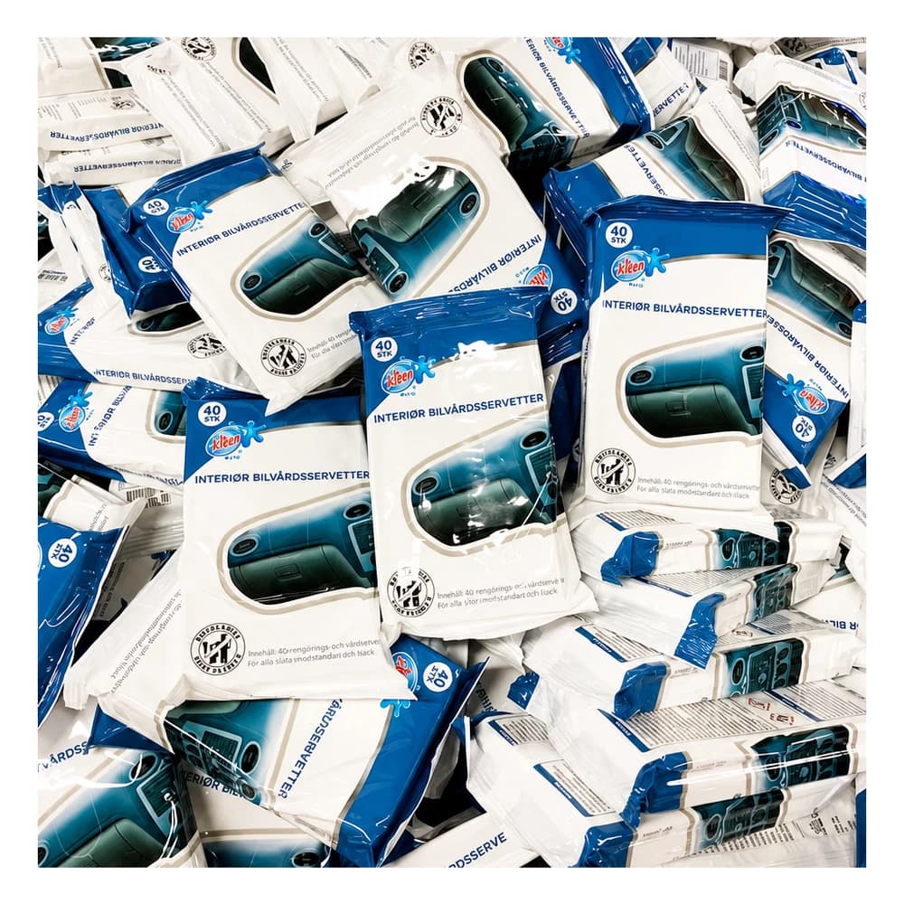 Interiör Bilvårdsservetter 40-pack