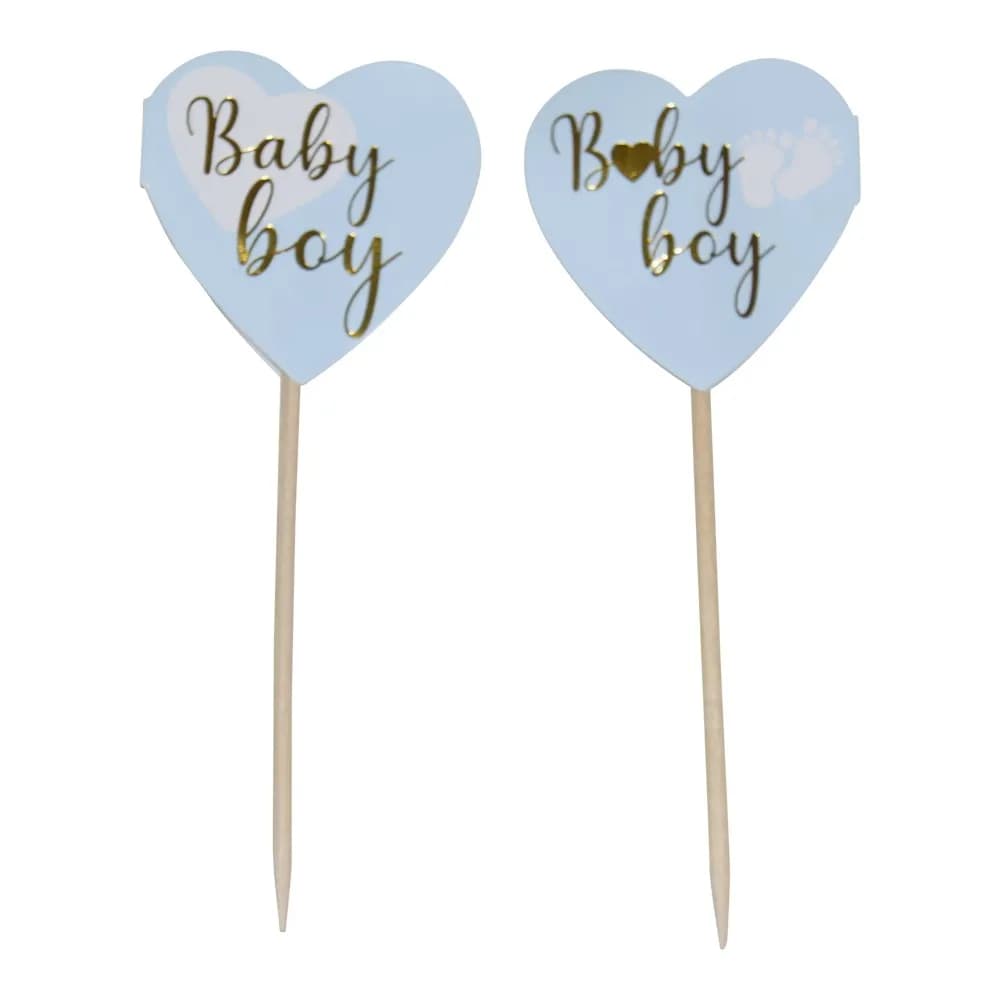 Tårtsticka - Baby Boy 10-pack