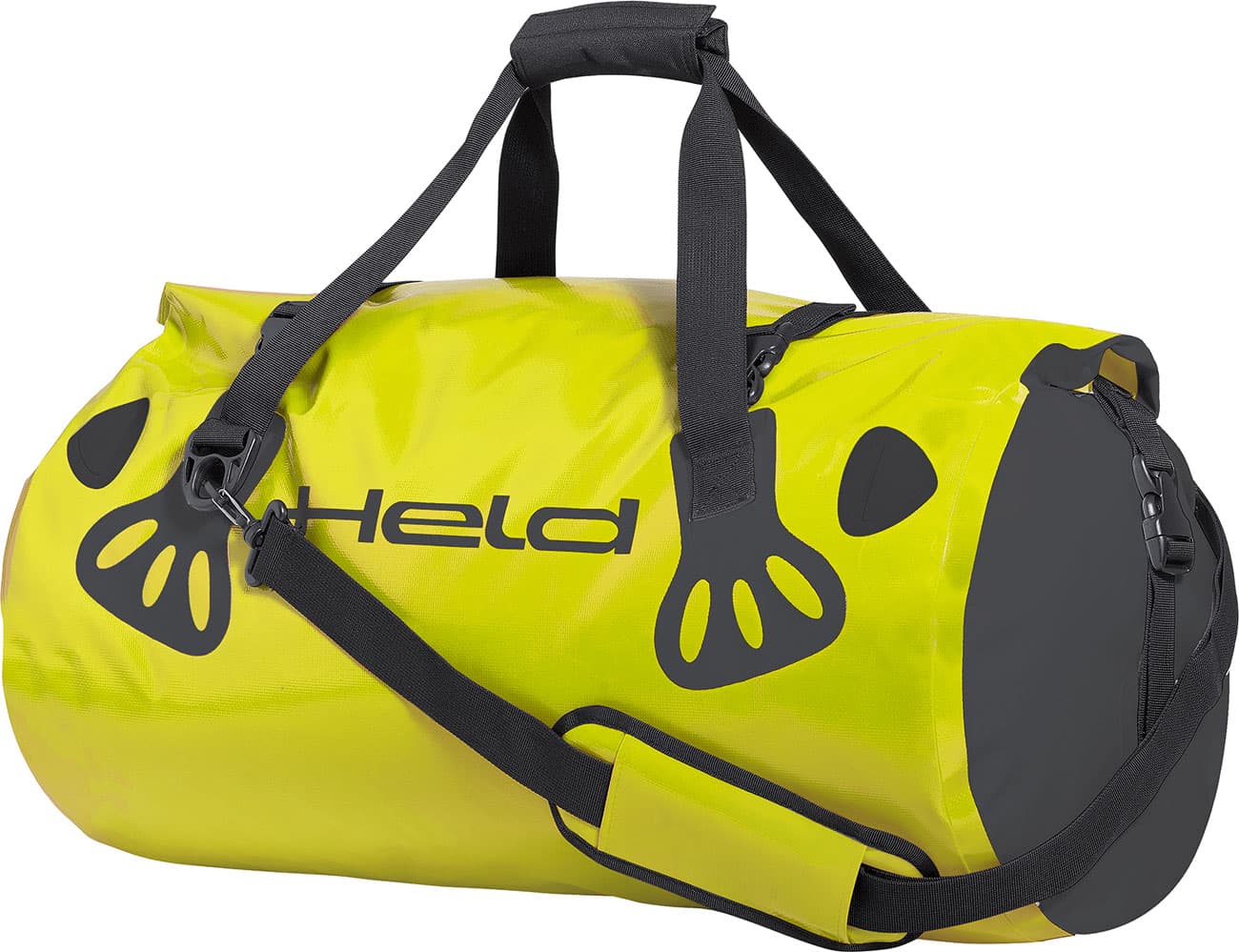 Held Carry Bag, roll bag waterproof , color: Black/Neon-Yellow , size: 60 l