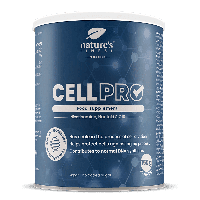 Nature's Finest Cell PRO | långlivhetsdryck | niacin, CoQ10, haritaki + vitamin C