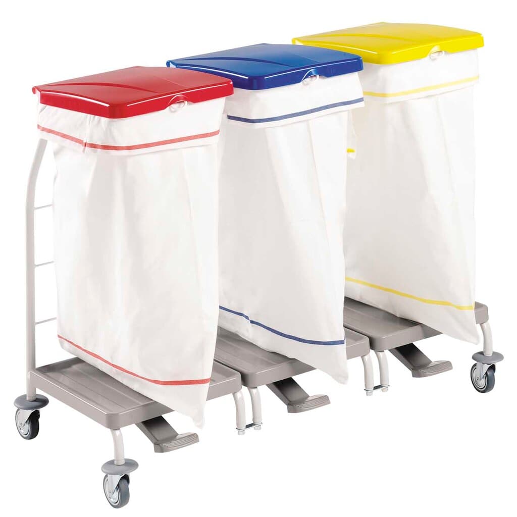 Klädvagn – 3 x 70 Liters säck av polyester
