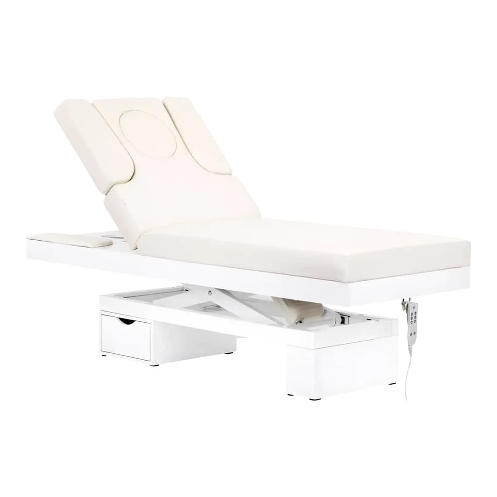 Spa säng Azzurro 815b i glänsande vitt