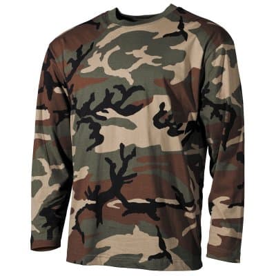 MFH Långärmad Tröja (Färg: Woodland, Storlek: Medium)
