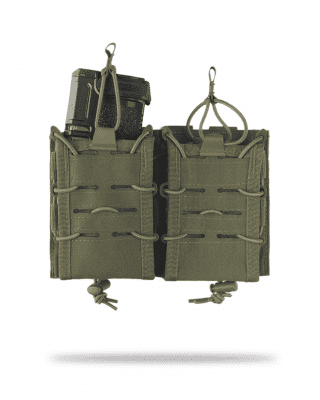 Mil-Tec Open Top Flex Dubbel Magasinficka 5.56/7.62 (Färg: Oliv)