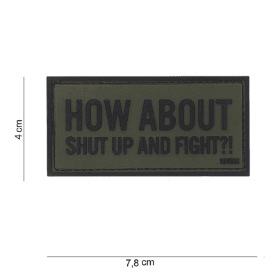 101 INC PVC Patch - How about (Färg: Grön)
