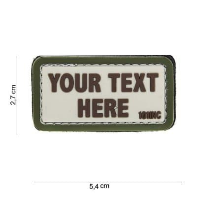101 INC PVC Patch - Your Text Here