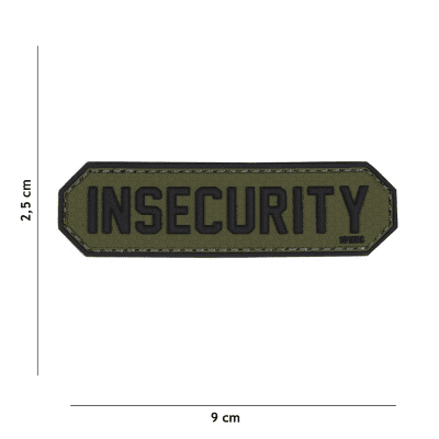 101 INC PVC Patch - Insecurity (Färg: Grön)