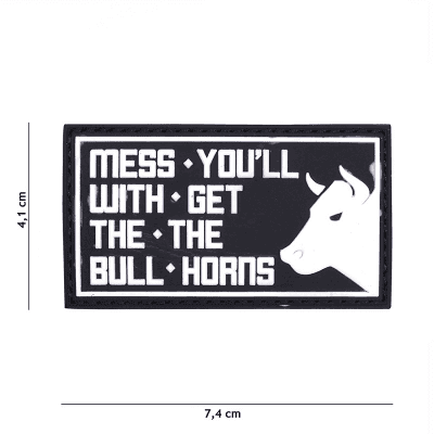 101 INC PVC Patch - Mess You'll (Färg: Svart)