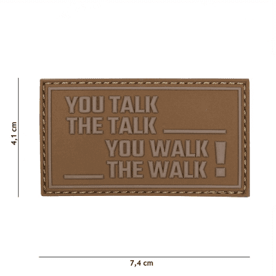 101 INC PVC Patch - You Talk The Talk (Färg: Coyote)
