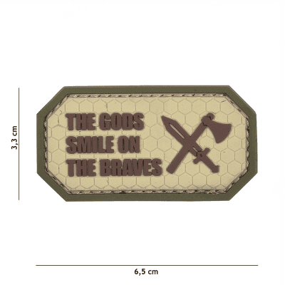 101 INC PVC Patch - The Gods Smile On The Braves (Färg: Coyote)