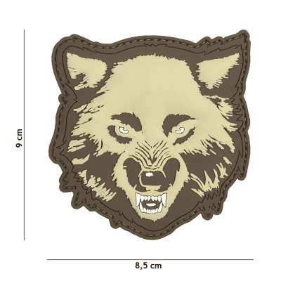 101 INC PVC Patch - Wolf (Färg: Coyote)