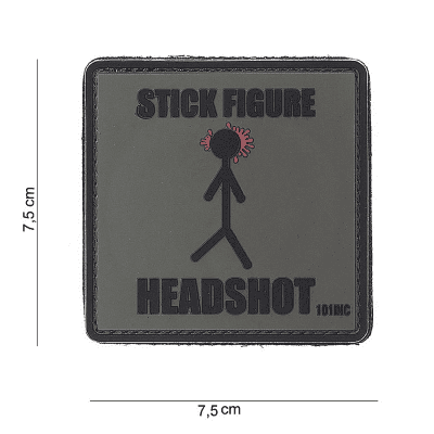 101 INC PVC Patch - Stick Figure