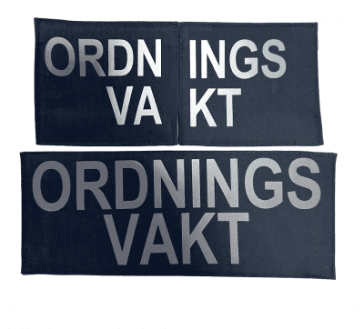 Patch Kit med Kardborre - Ordningsvakt