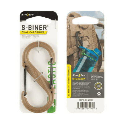 Nite Ize S-Biner Plastic (Storlek: 4 - Coyote)