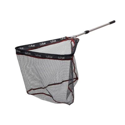 DAM Alu Håv Teleskopisk & Fällbar med Rubber Mesh (Längd & Storlek: 200cm 50x50x40cm)