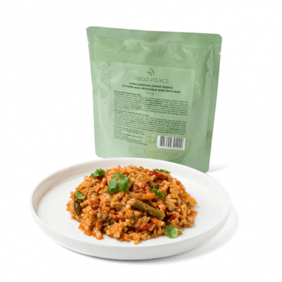 Food Force Kyckling- och Grönsakswok med Ris Mjukkonserv 300g