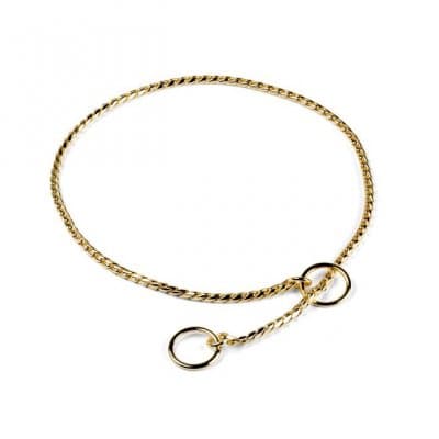 Hundhalsband Snakekedja Guld (Längd: 35cm / 3.5mm)