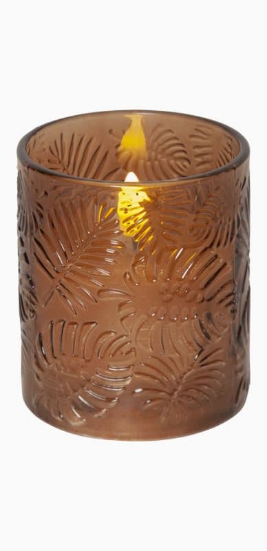 Star Trading Flamme blockljus Leaf Höjd 10cm Diameter 8,5cm