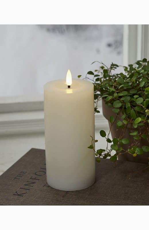 Star Trading Flamme Flow Blockljus LED Höjd 17,5cm Diameter 7,50cm
