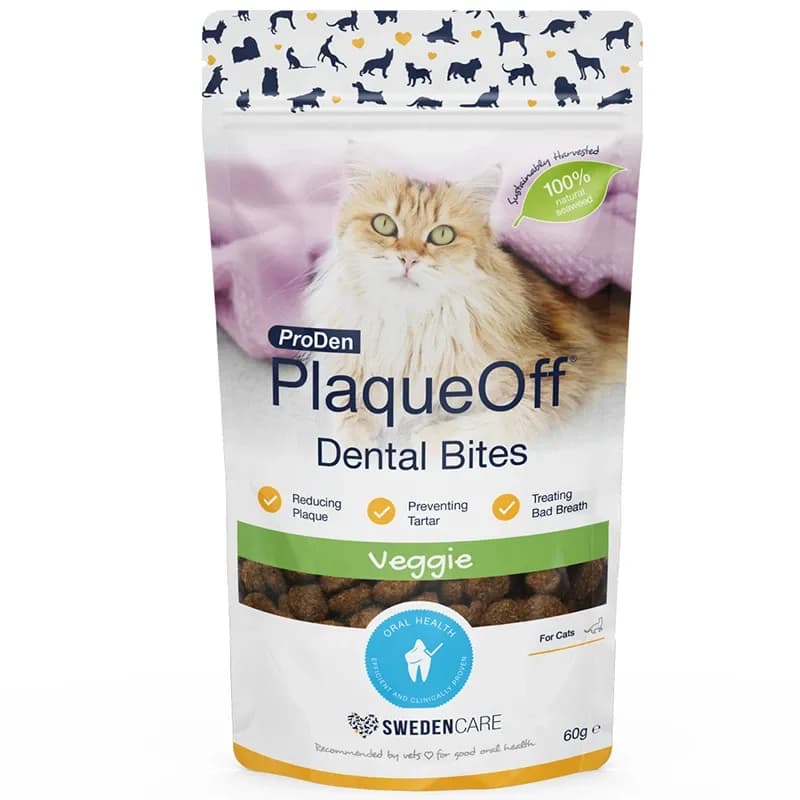 ProDen PlaqueOff Dental Bites Katt 60 g