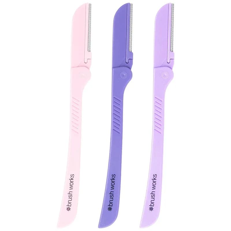 Brushworks Precision Eyebrow Razors 3-pack
