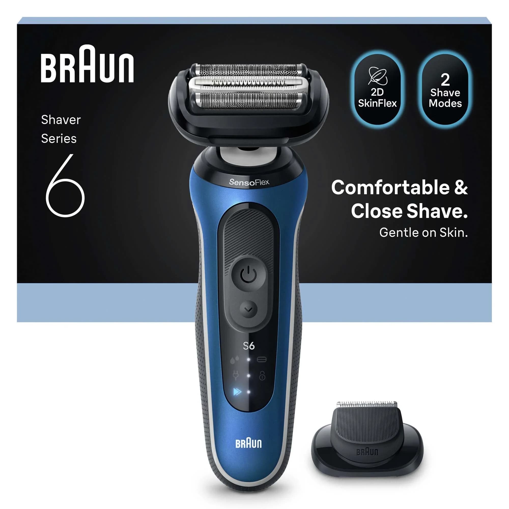 Braun Series 6 Elektrisk Rakapparat 62-B1200S Blå