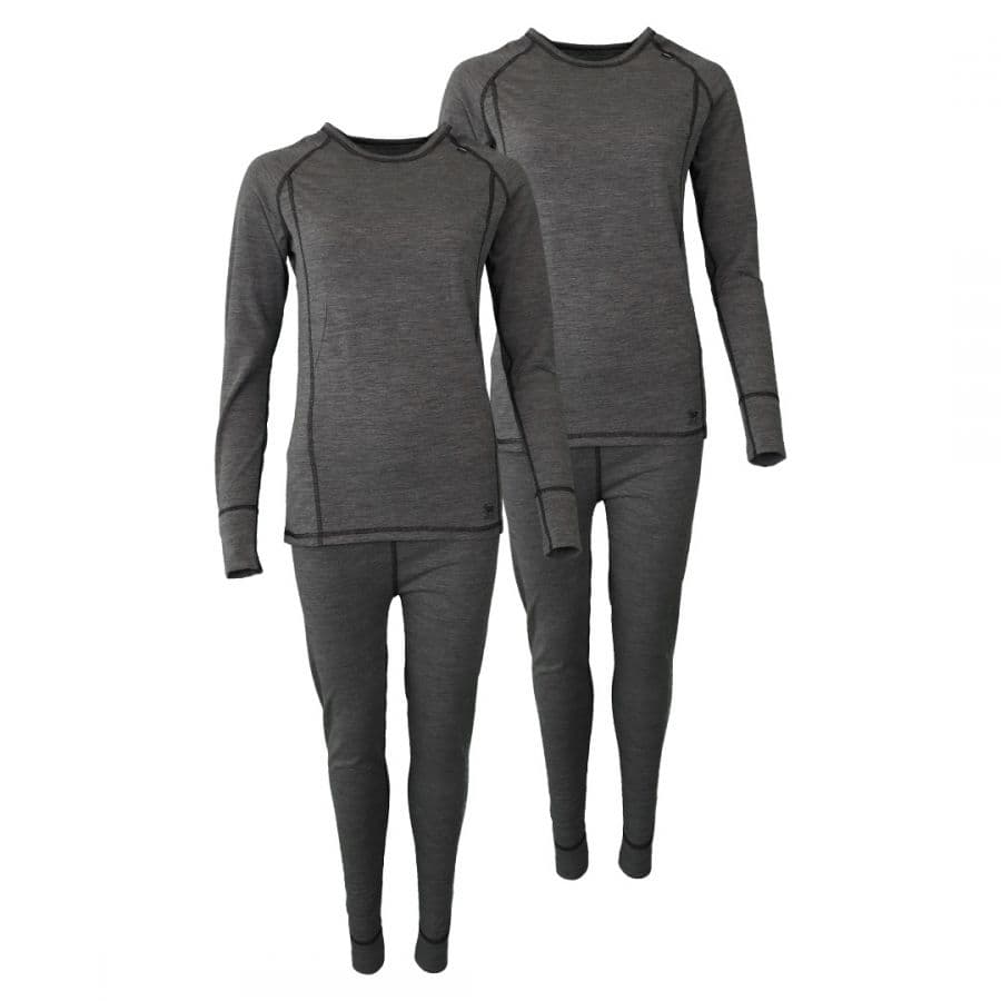 Accezzi Merino, Underställ, Dam, Grå, 2 set