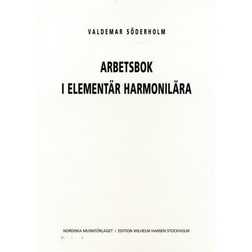Arbetsbok i Elementär Harmonilära (häftad)