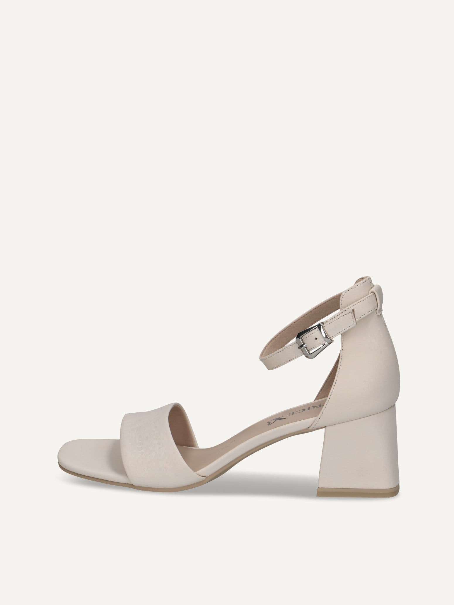 CAPRICE Heeled sandal, white, made of Leather with Block heel, Size 39