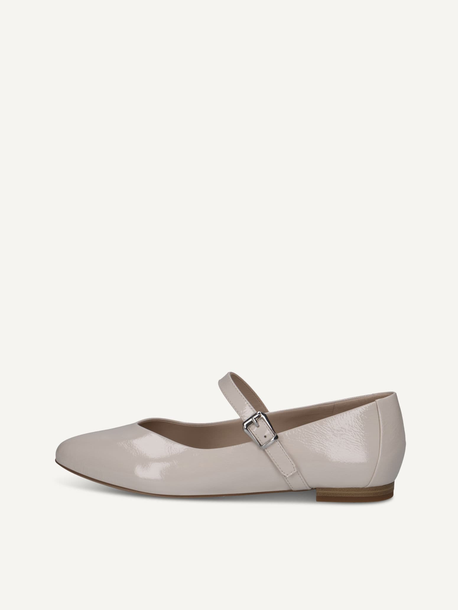 CAPRICE Ballerina, white, made of Leather with Block heel, Size 38